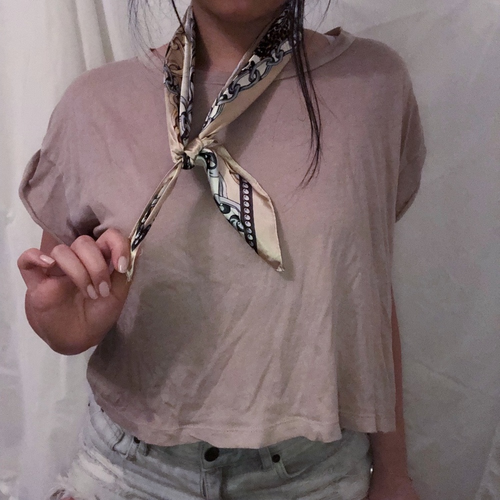 Basic Taupe Crop Top